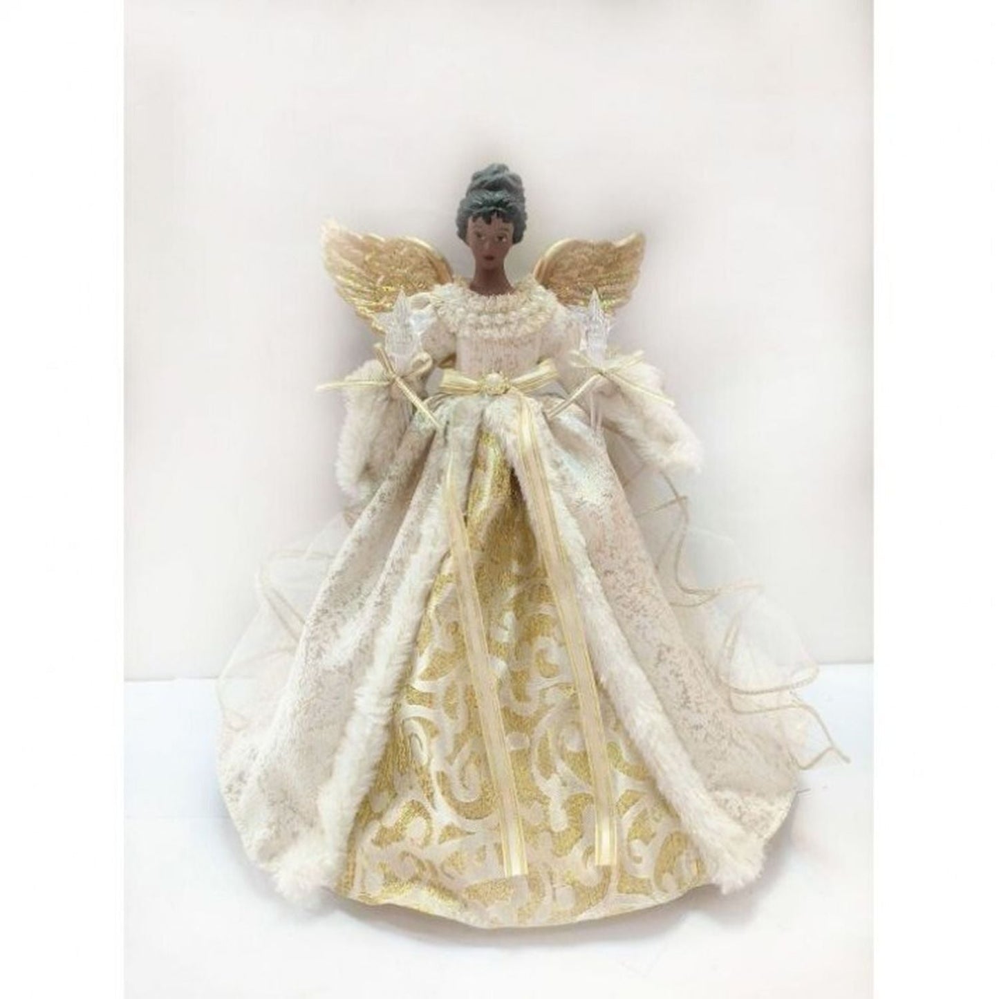 Regency International 14"Ul 10Lite Black Angel Tree Topper