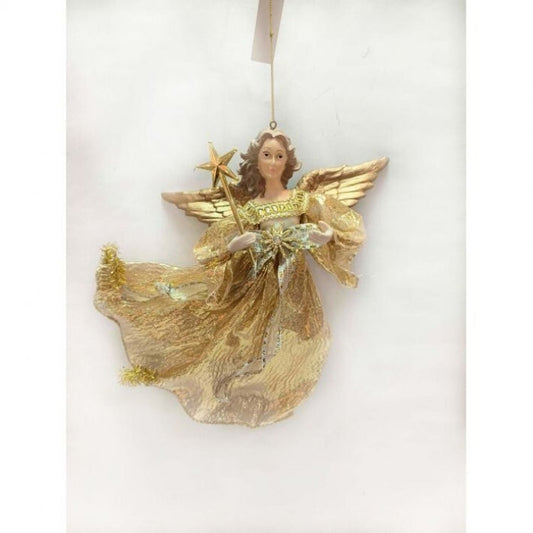 Regency International 9.5" Fabric Flying Angel Ornament