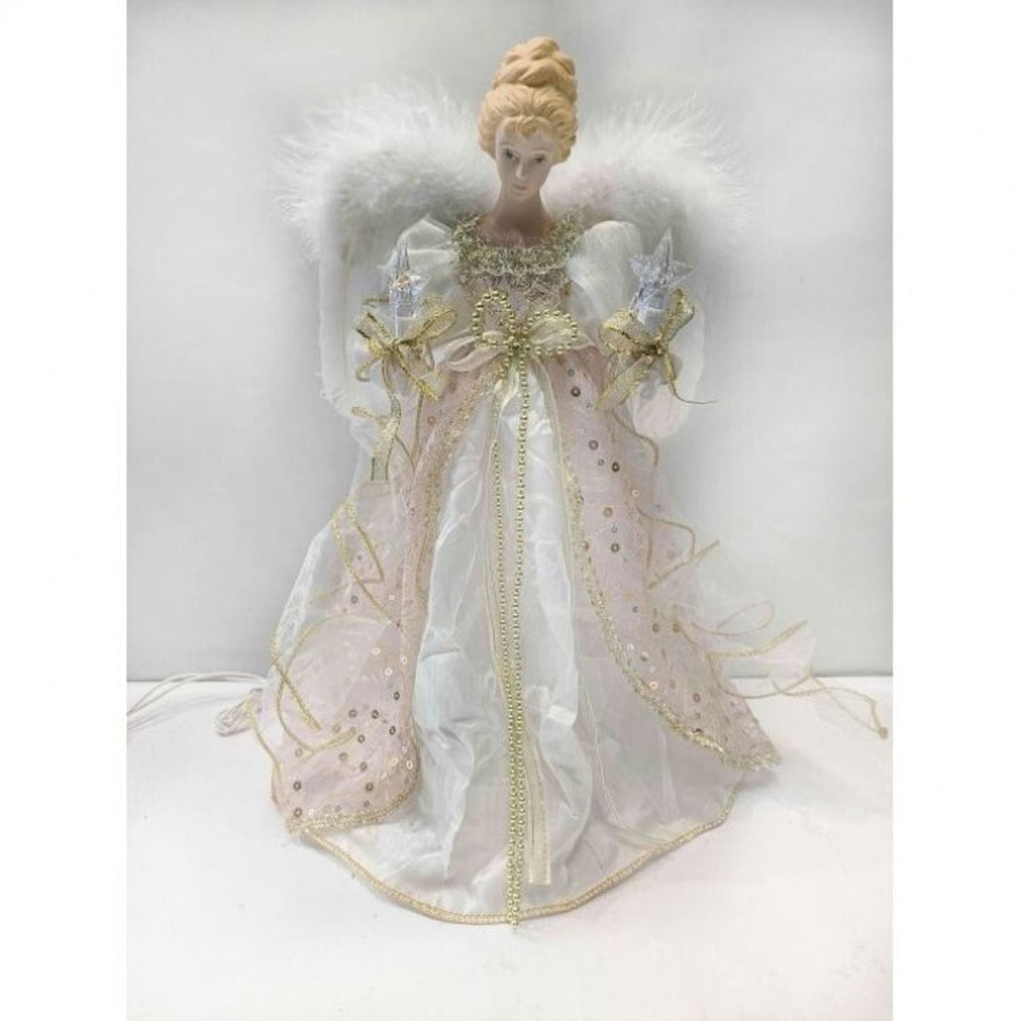 Regency International 14" Ul 1O Lite Blush Angel Tree Topper