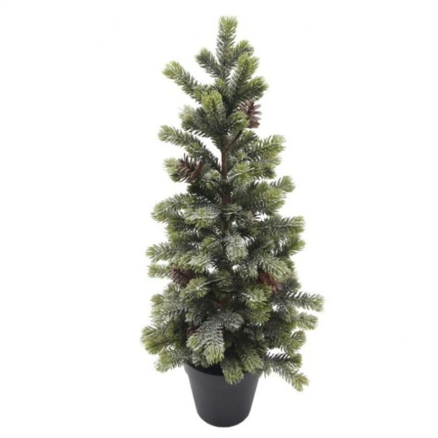 Regency International Potted Snowy Ridge Sruce Tree With Cone