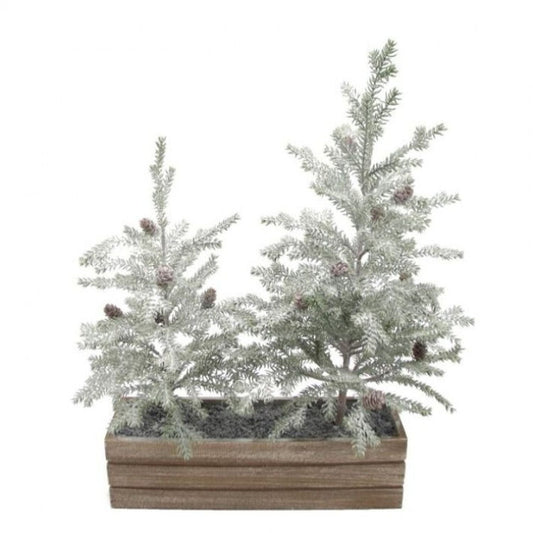 Regency International 21" Snowy Pine Sappling Crate