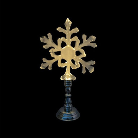 Regency International LED/Battery Timer Standing Snowflake