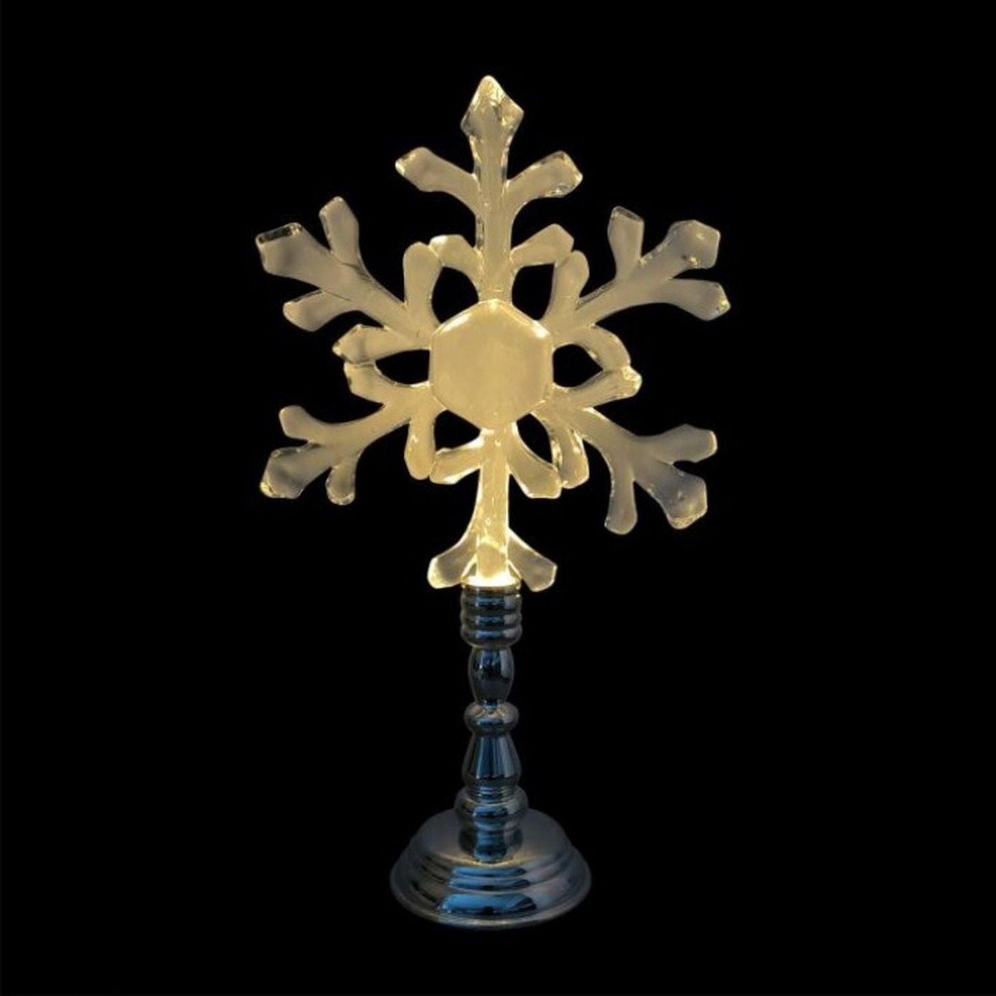 Regency International LED/Battery Timer Standing Snowflake