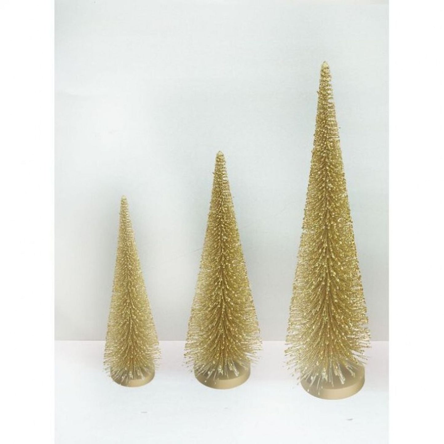 Regency International 15/18/24"Glitter Bristle Tree, Set Of 3