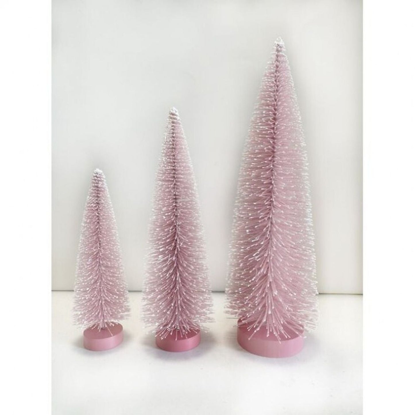 Regency International 9/12/15" Snow Tipped Bristle Tree, Set Of 3