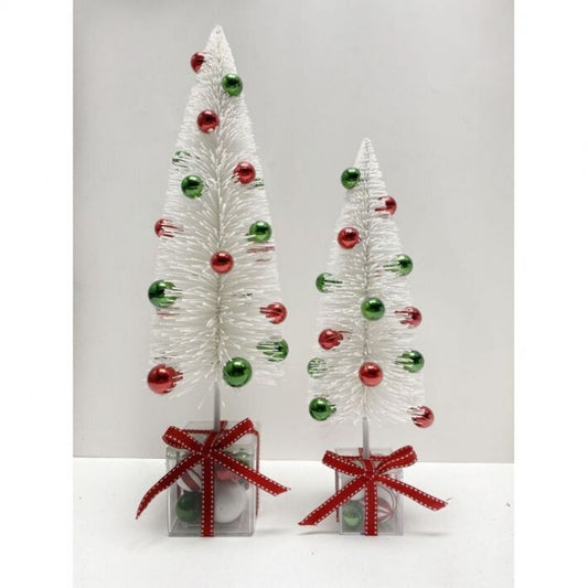 Regency International 14-18" Sisel Tree W/Ornament Base, Set Of 2