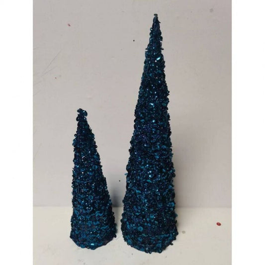 Regency International 12/18" Glamour Sequin Tree, Set Of 2