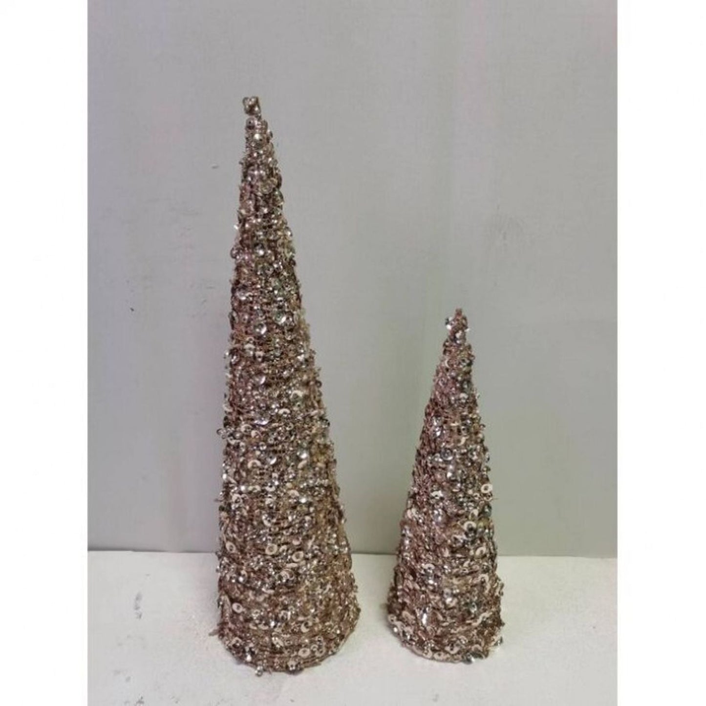 Regency International 12/18" Glamour Sequin Tree, Set Of 2