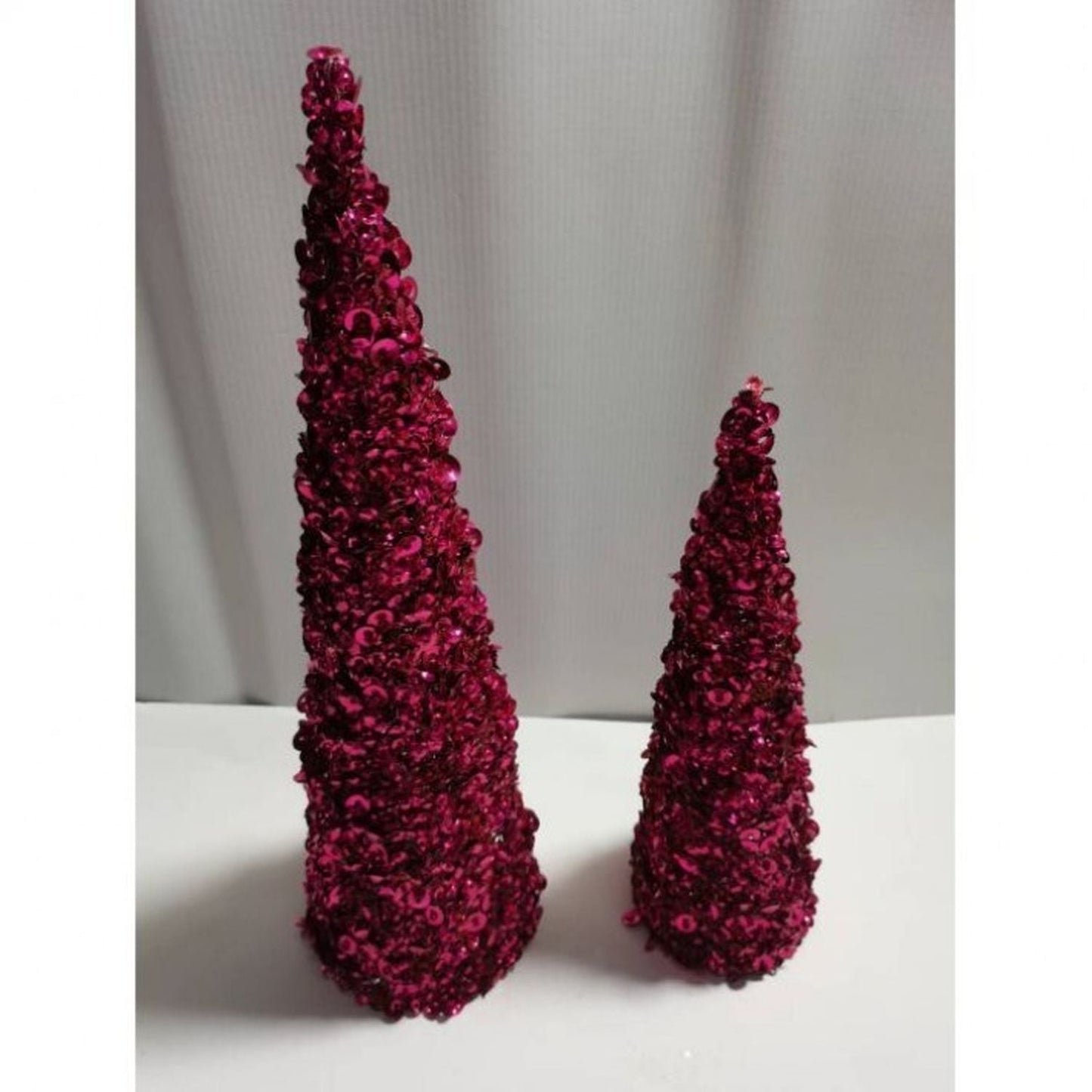 Regency International 12/18" Glamour Sequin Tree, Set Of 2