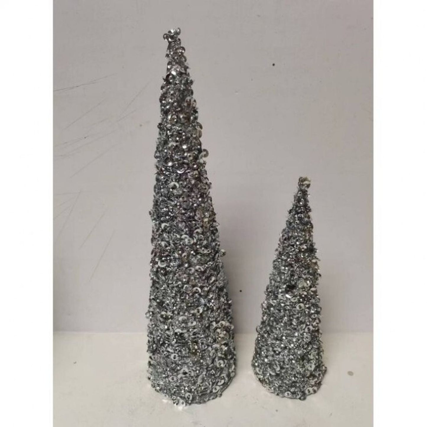 Regency International 12/18" Glamour Sequin Tree, Set Of 2