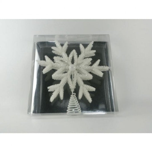 Regency International 14.5" Glitter Evergreen Winter Tree Topper