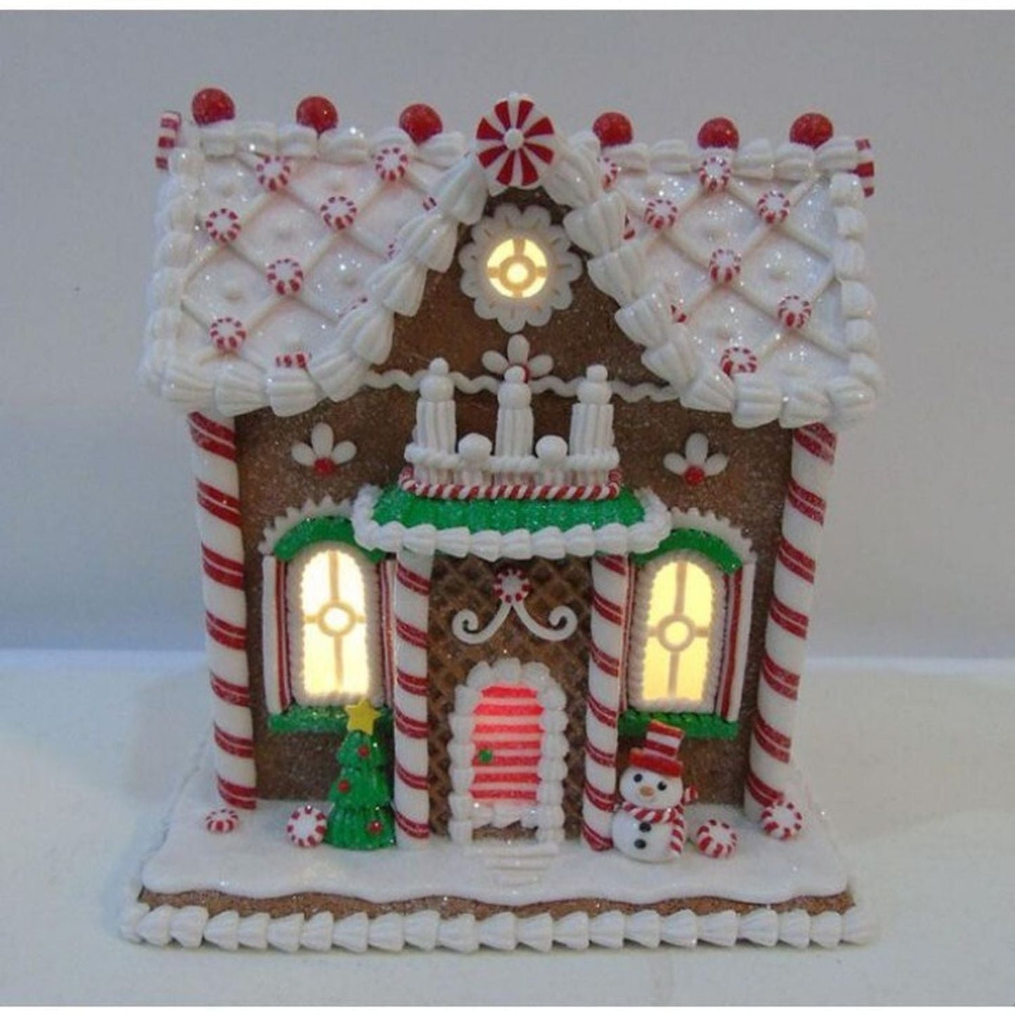 Regency International 8" Led/Bty Tmr Lighted Gum Drop House