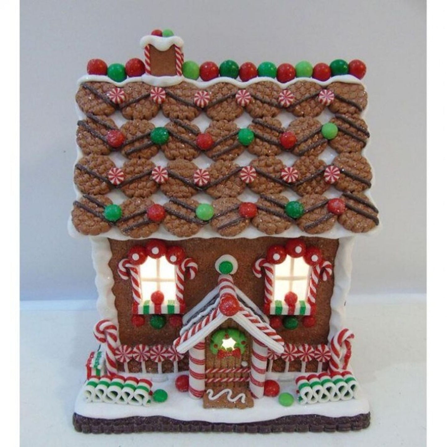 Regency International 10" Led/Bty Tmr Lighted Holiday Sweets House