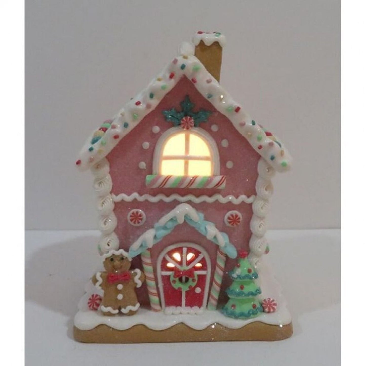 Regency International 8.5"Led/Bty Tmr Pastel Sweets House