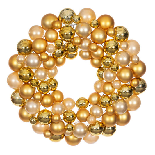 Royal Court Collection - 24" Gold Ball Wreath