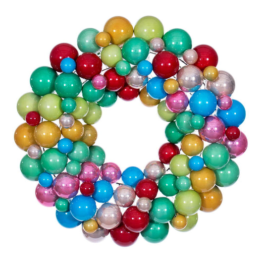 Santa's Sweet Shoppe Collection - 24" Multi Ball Wreath