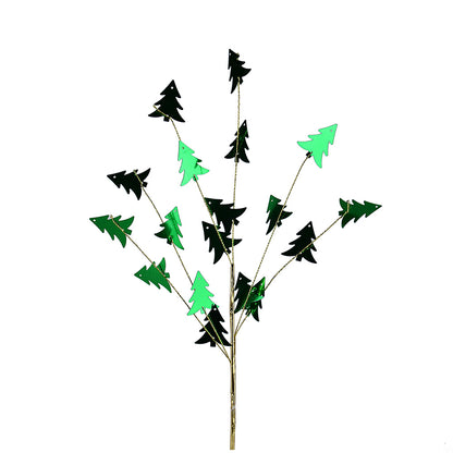 Christmas Carousel Collection - 12'' CHRISTMAS TREE LEAF PICK SPRAY