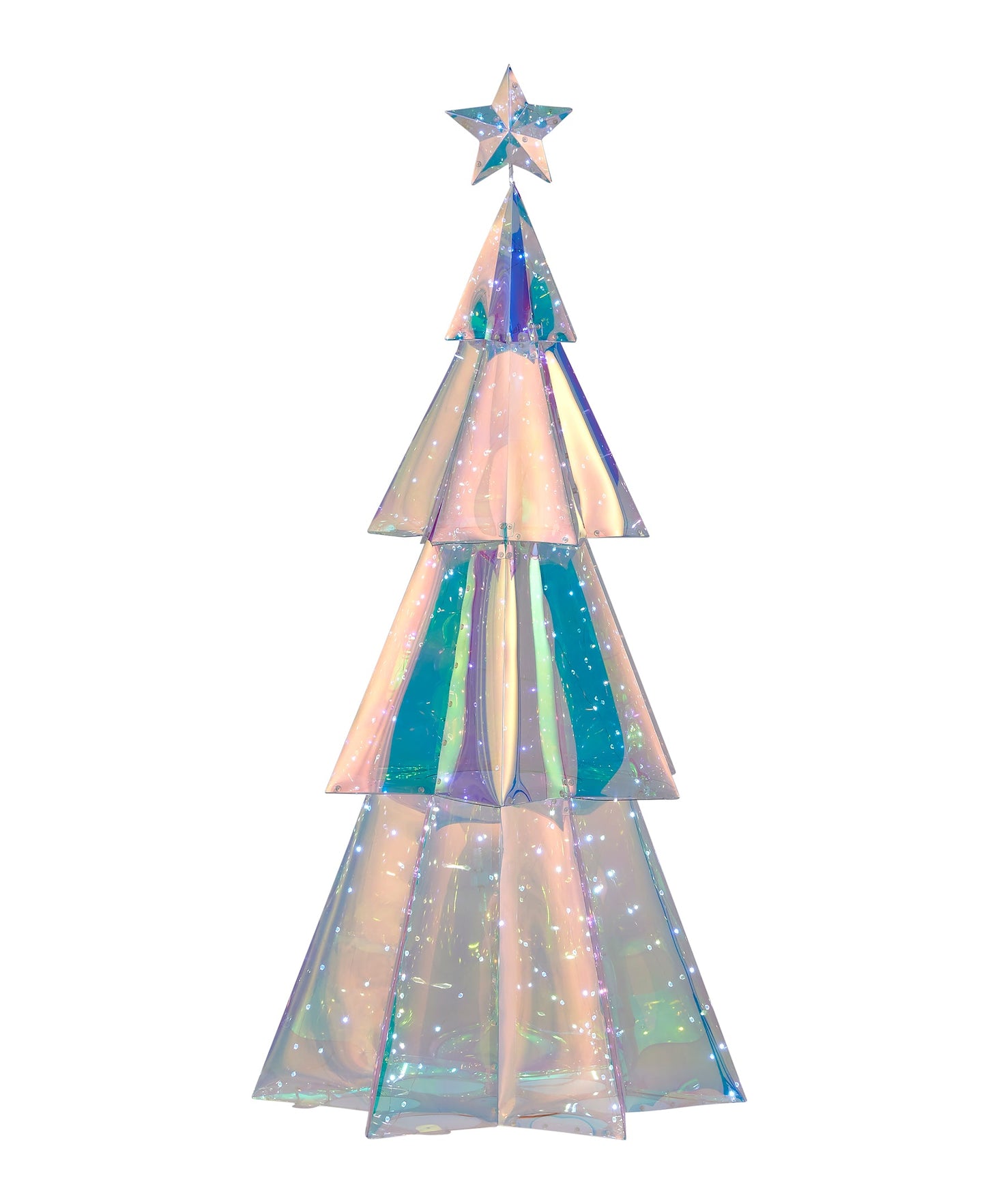 Iridescent Christmas Tree 45", LED lights