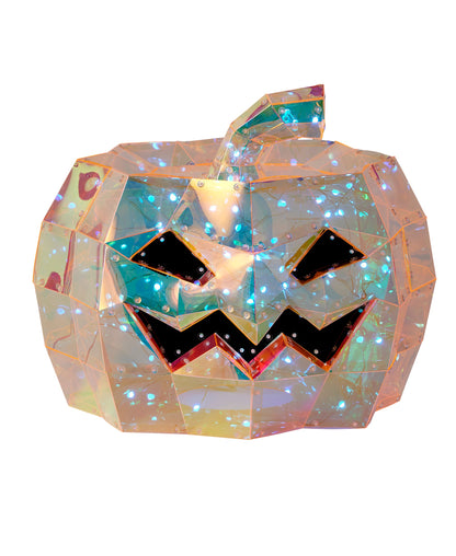 Iridescent HALLOWEEN Pumpkin 16", LED lights