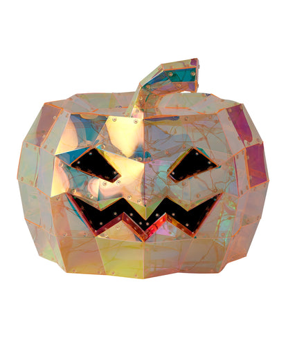 Iridescent HALLOWEEN Pumpkin 16", LED lights