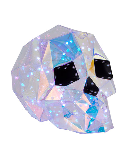 Iridescent Skull 12", LED lights