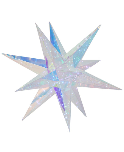 Iridescent Christmas Explosion Star 16", LED lights