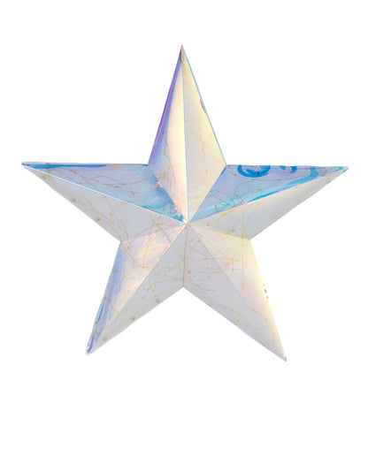 Iridescent Traditional Star 14", LED lights