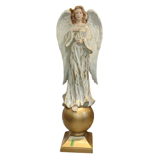 Royal Court Collection - 6.5FT RESIN ANGEL ON BALL