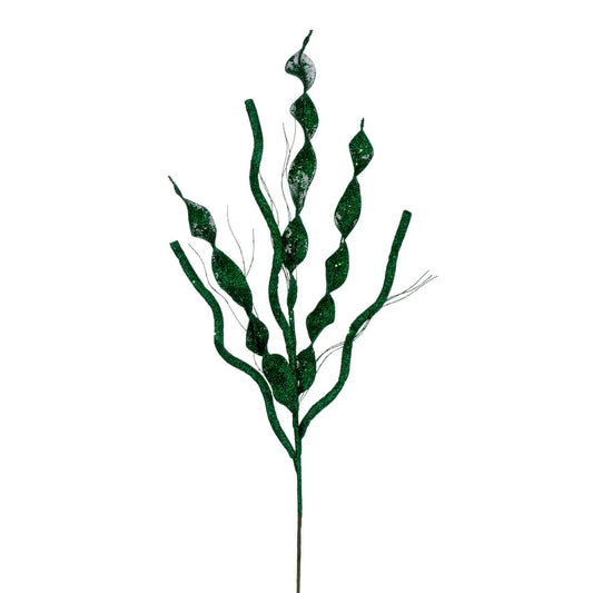 Santa's Sweet Shoppe Collection 34" Seafoam Multi Spiral Glitter Spray