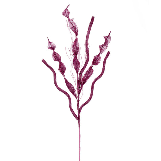 Santa's Sweet Shoppe Collection 34" Pink Multi Spiral Glitter Spray