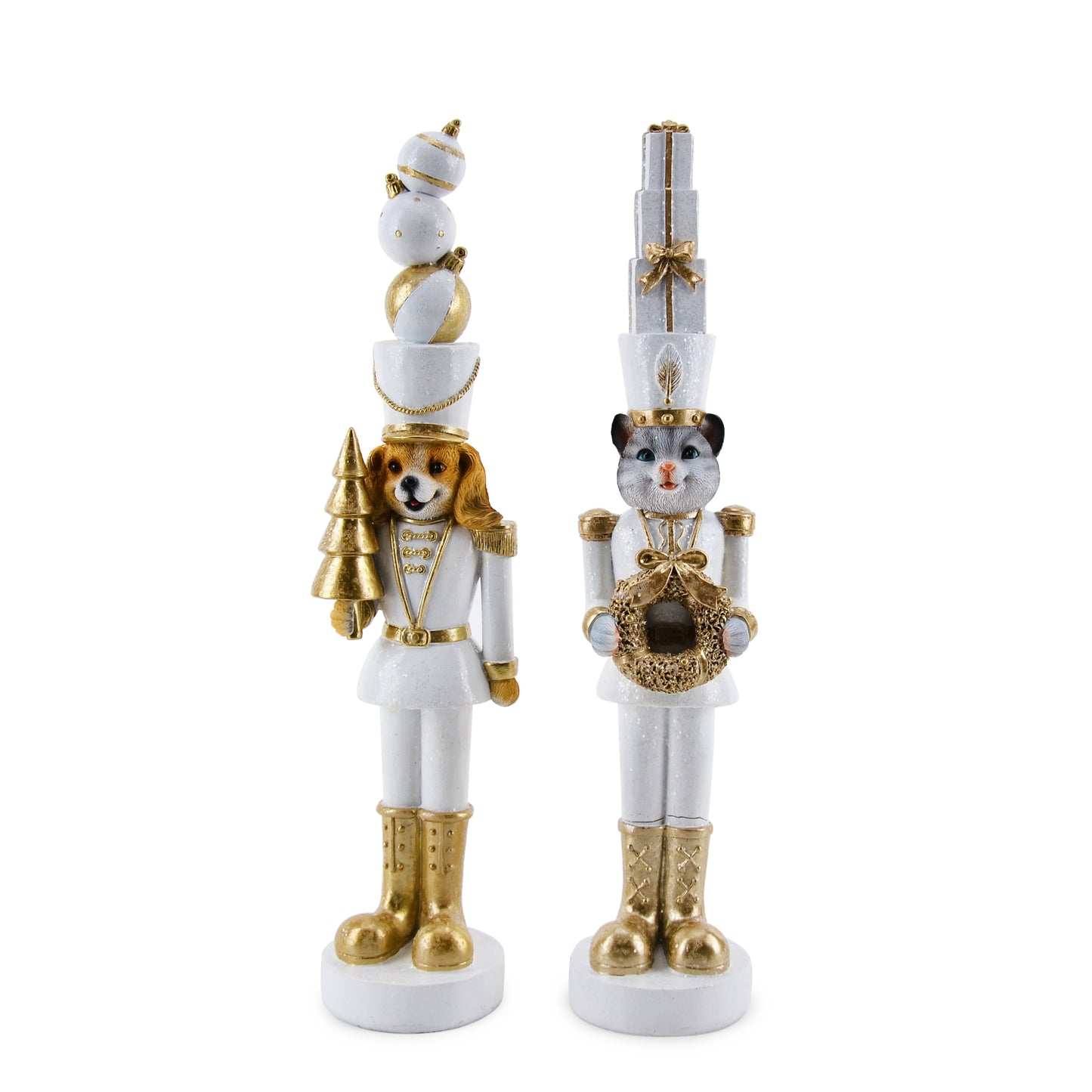 ROYAL COURT COLLECTION - 16" CAT / DOG NUTCRACKER
