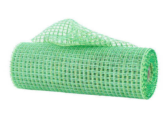 10"X10YD METALLIC/POLY MESH APPLE/LIME/GOLD/SILVER