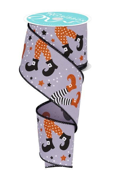 2.5"X10YD WITCH LEGS GREY/ORANGE/BLACK/WHITE