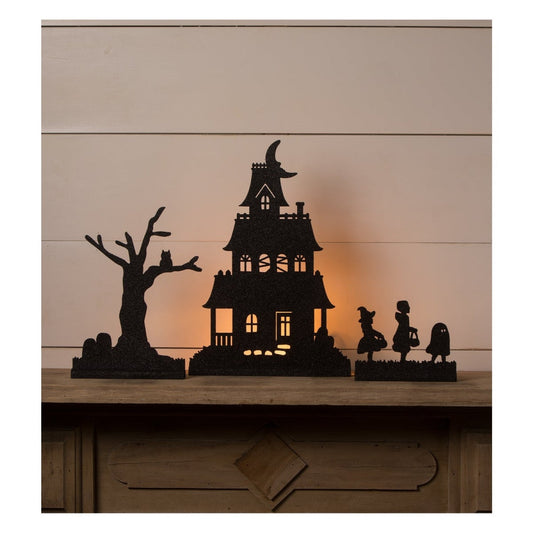 Bethany Lowe Halloween Village Silhouette Dummy Boards Set Of 3