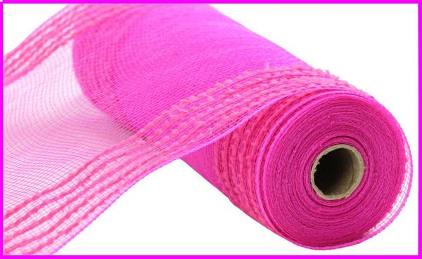 10.25"X10YD DRIFT/PP WIDE BORDER MESH HOT PINK