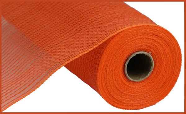 10.25"X10YD FAUX JUTE/PP STRIPE ORANGE
