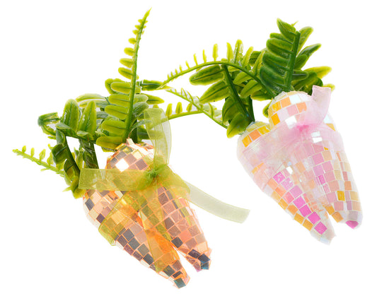 5" Metallic Shiny Carrots