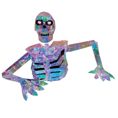 56" Iridescent SKELETON LED WITH MOVING EYES