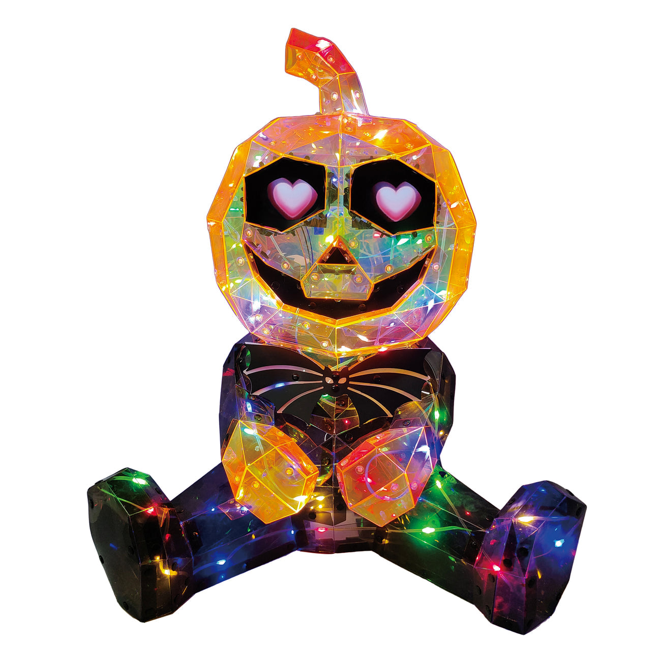 18" Iridescent PUMPKIN LED with Moving Eyes