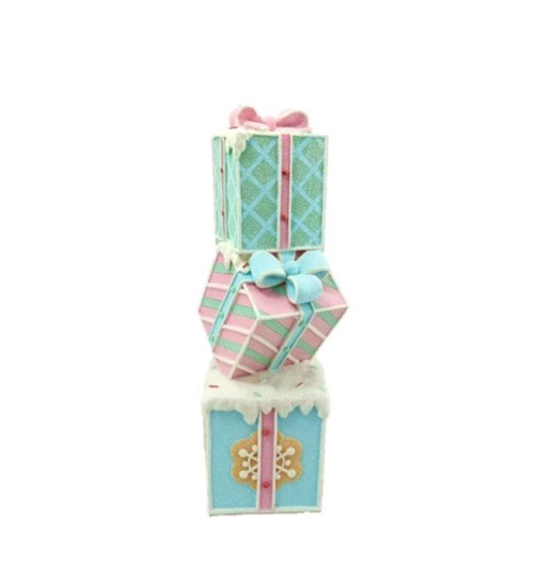 Santa's Sweet Shoppe Collection 16" Pastel Gift Tower