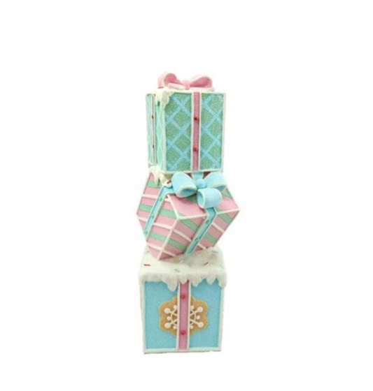 Santa's Sweet Shoppe Collection 16" Pastel Gift Tower