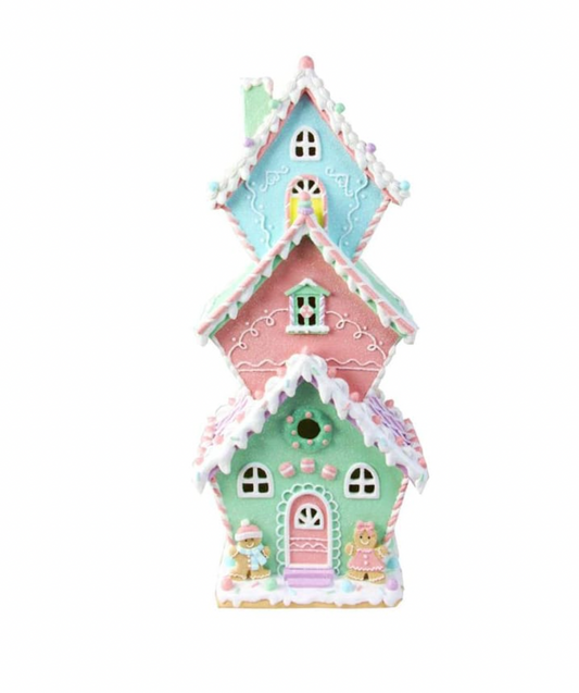 Santa's Sweet Shoppe Collection 20" Pastel 3 Story Candy House