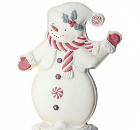 15" RESIN TABLE TOP GINGERBREAD SNOWMAN