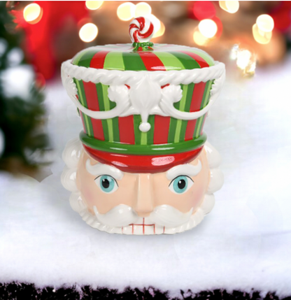 Christmas Carousel Collection 10" Nutcracker Cookie Jar