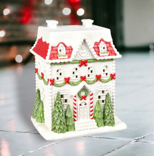 Christmas Carousel Collection 16in City Brownstone