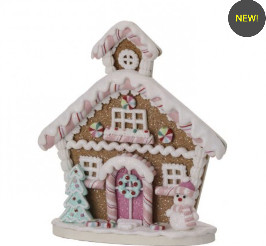 Santa's Sweet Shoppe Collection 8" CLAYDOUGH FLAT CANDY HOUSE