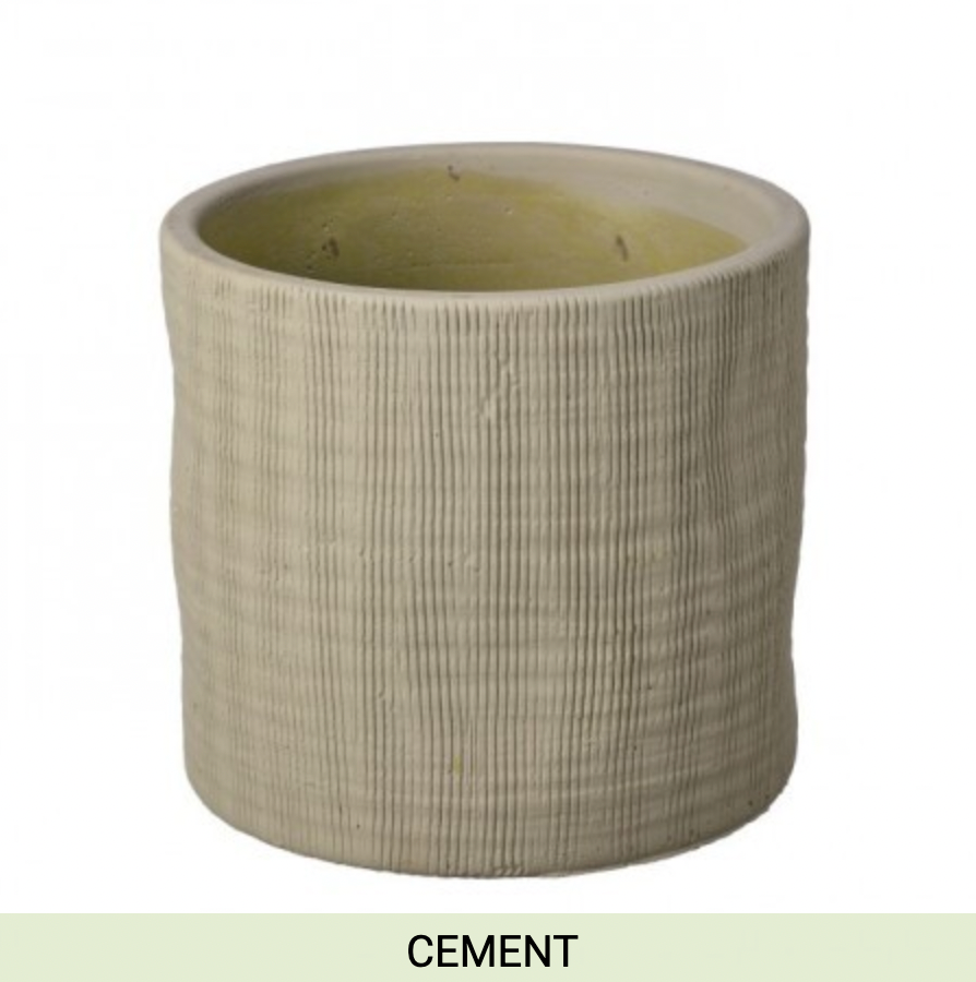 CEMENT SCORED POT 5.5x5"T