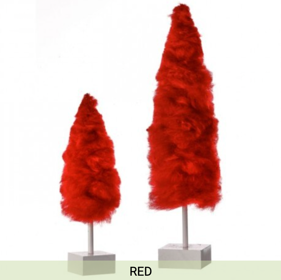 8 & 12" COTTON CANDY TREE SET OF 2