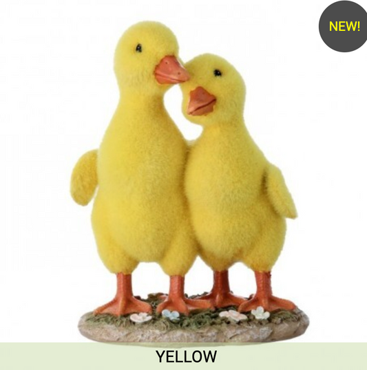 6.5" RESIN FLOCKED DUCK COUPLE