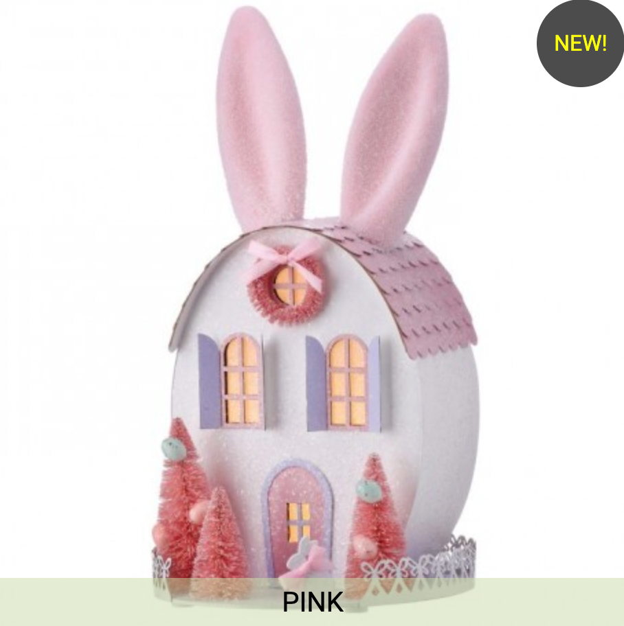 12.5" LED CB EASTER BUNNY HOUSE